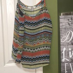 Anthro (sans souci} Boho Chiffon Cami